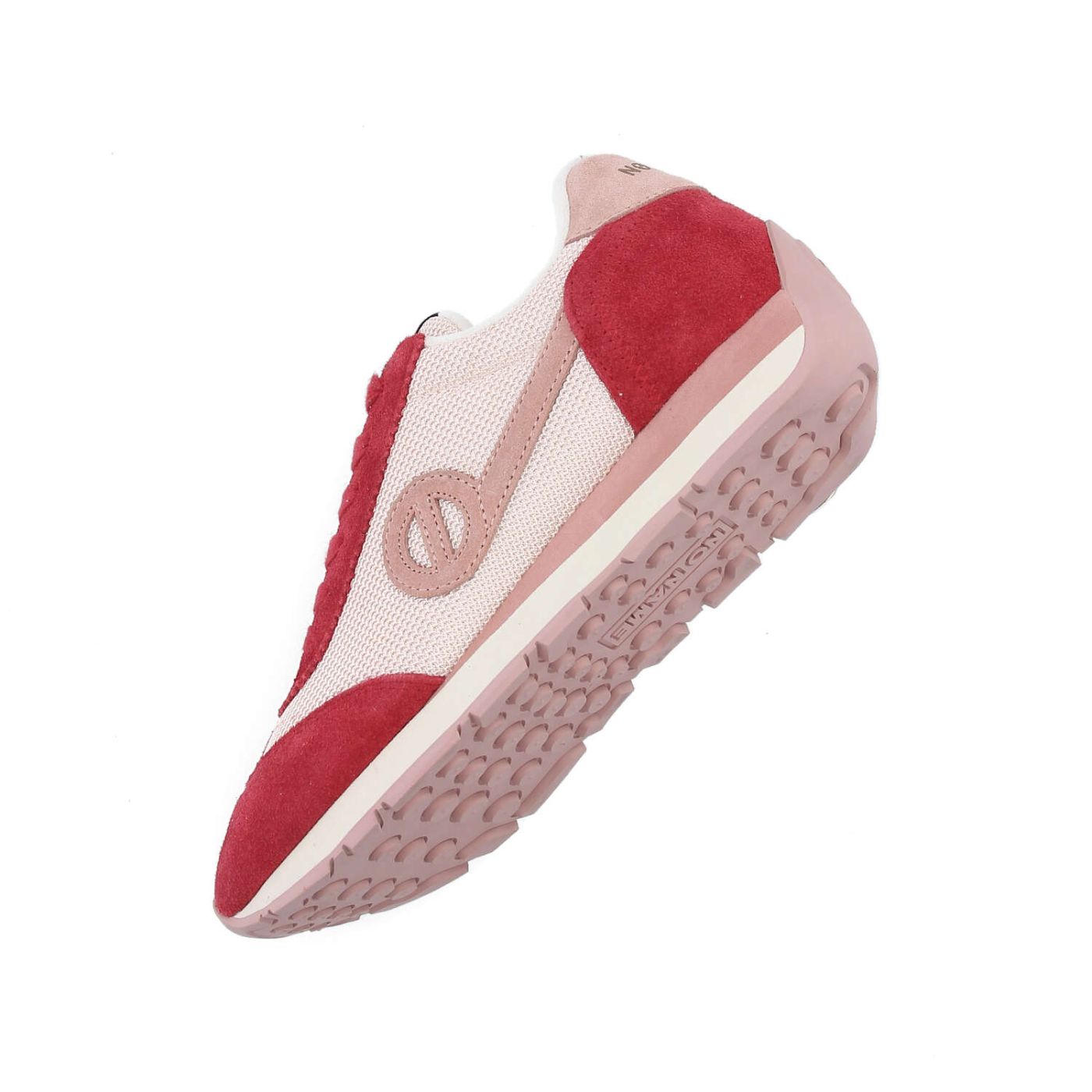 CITY RUN JOGGER W - KNIT/SUEDE - PINK/RED